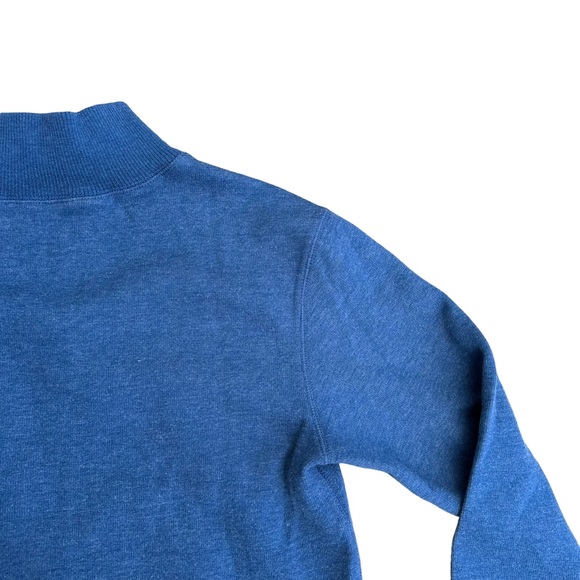 Disney Parks Sweatshirt Mens 1/2 Zip Long Sleeve Cowl Neck Stretch Blue Small - Picture 8 of 14